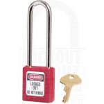 Master Lock 410LT Safety Padlock Red Long Shackle